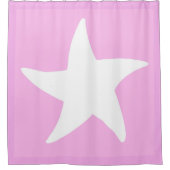 Pink Sea Star Duschvorhang (Vorderseite)