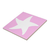 Pink Sea Star Fliese (Seite)