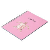 Pink Sea Turtle Notizblock (Linke Seite)