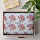 Pink Sea Turtle Whimsical & Niedlich Gemustert Seidenpapier (Geschenk)