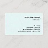 Pink Sea Turtle Whimsical & Niedlich Visitenkarte (Rückseite)