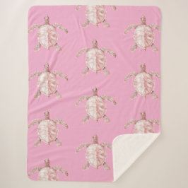 Pink Sea Turtles Sherpadecke