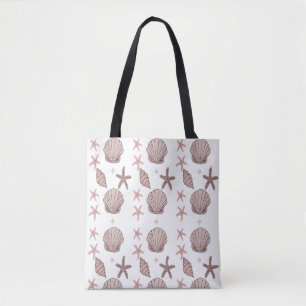 Pink Seashell Pattern - Beach Vibes Summer Design Tasche