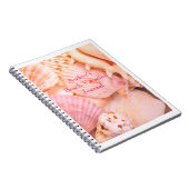 Pink Seashells Notizblock (Rechte Seite)