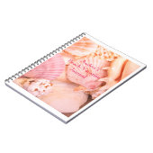 Pink Seashells Notizblock (Linke Seite)