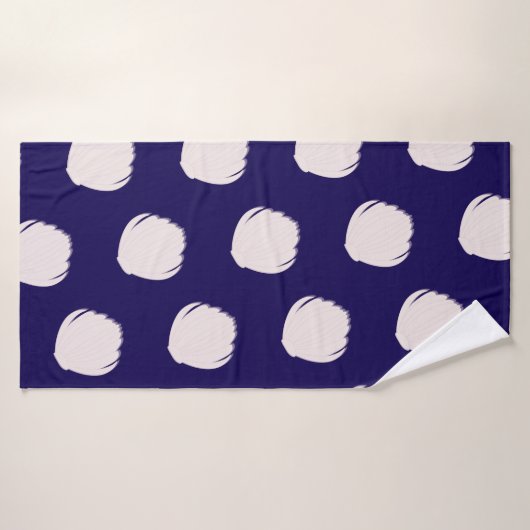 Pink Seashells Pattern Beach Badehandtuch (Badehandtuch)