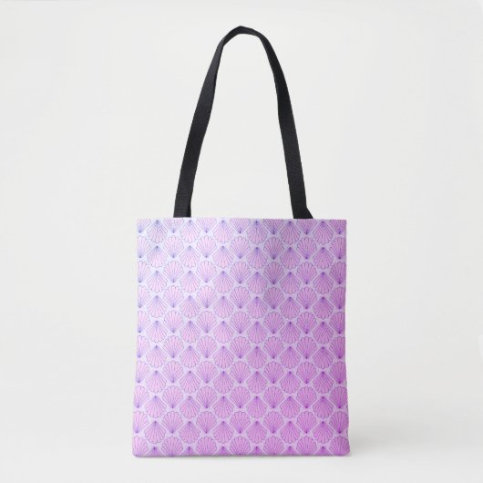 Pink Seashells Tote Tasche (Vorderseite)