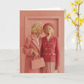 Pink Secrets and Surprised Style Karte (Gelbe Blume)