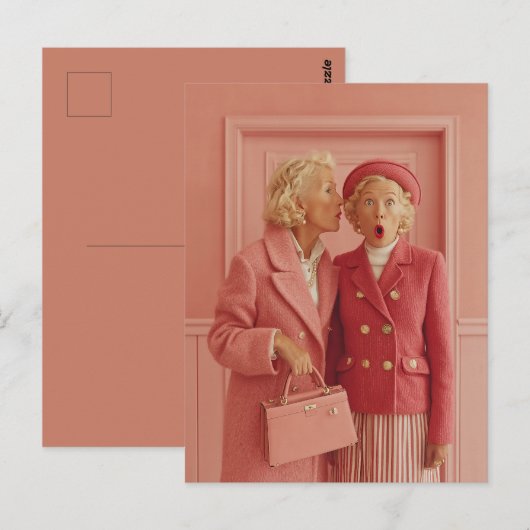 Pink Secrets and Surprised Style Postkarte (Vorne/Hinten)