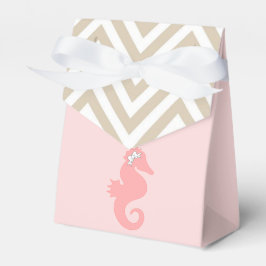 Pink Seepferd Beach Thema Gefallen-Box Geschenkschachtel