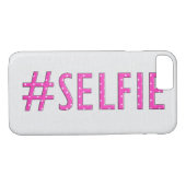 Pink "Selfie" Polka Dot Case-Mate iPhone Hülle (Rückseite (Horizontal))