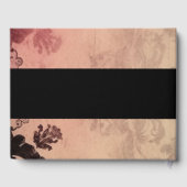 Pink Sepia Vintage Textur Hochzeit Gästebuch (Rückseite)