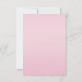 Pink Sequins Gold Bow Save the Date Hochzeit (Rückseite)