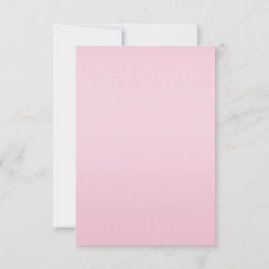 Pink Sequins Gold Bow Save the Date Hochzeit (Rückseite)