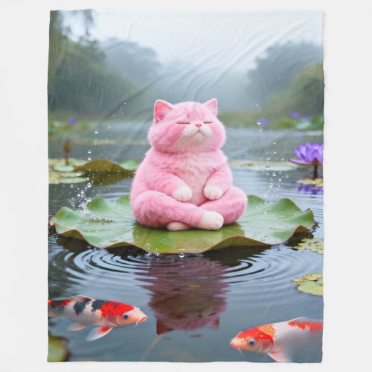 Pink Serenity 001 Fleecedecke (Vorderseite)