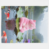 Pink Serenity 001 Fleecedecke (Vorderseite (Horizontal))