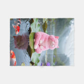 Pink Serenity 001 Fleecedecke (Vorderseite (Horizontal))