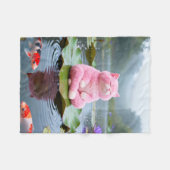 Pink Serenity 001 Fleecedecke (Vorderseite (Horizontal))