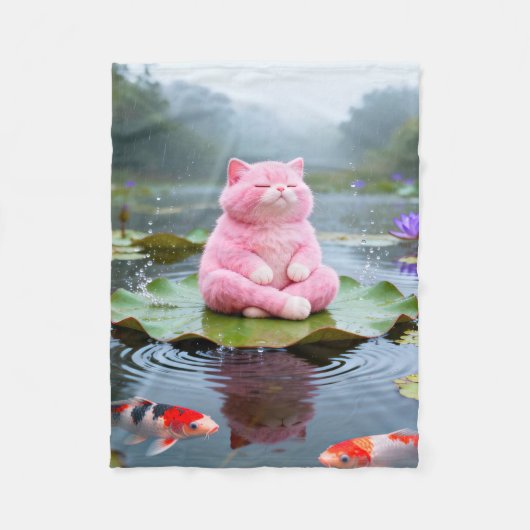 Pink Serenity 001 Fleecedecke (Vorderseite)