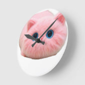 Pink Serenity 002 Runde Wanduhr (Winkel)