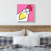 Pink SERIOUS CHICKEN von Sandra Boynton Leinwanddruck (Insitu (Schlafzimmer))