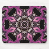 Pink Serpent Fraktal Mandala Mousepad (Vorne)