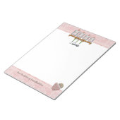 Pink Shabby Chic Küche Rezepte Notizblock (angewinkelt)