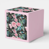 Pink Shabby Rose Blumenstrauß Tee Party Kuchen Gew Geschenkschachtel (Rückseite)