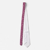 Pink Shades Paisley Design Pattern Krawatte (Rückseite)