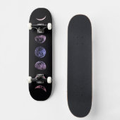 Pink Shadow Moon Skateboard (Vorderseite)