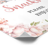 Pink She is Off the Market Brautparty Snacks Poster (Ecke)