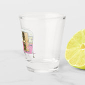 Pink She Shirt Camper Trailer Schnapsglas (Rechts)