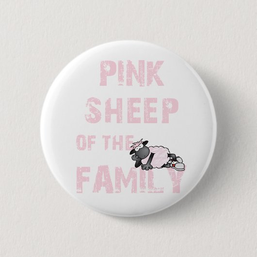 Pink Sheep Button (Vorderseite)