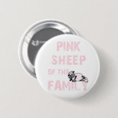 Pink Sheep Button (Vorne & Hinten)