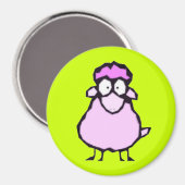 Pink Sheep Magnet (Vorderseite/Rückseite)