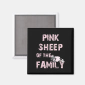 Pink Sheep Magnet (Vorderseite/Rückseite)