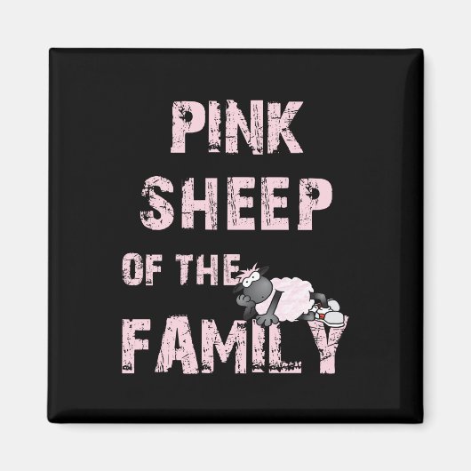 Pink Sheep Magnet (Vorne)