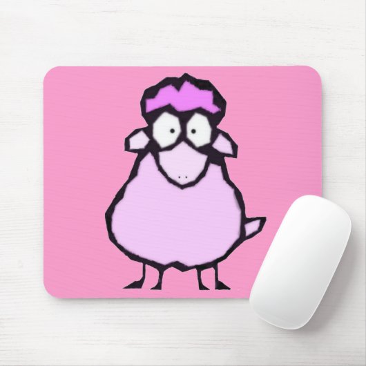 Pink Sheep Mousepad (Mit Mouse)