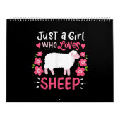 Pink Sheep | Nur ein Mädchen, das Schafspenden Lie Kalender (Titelbild)