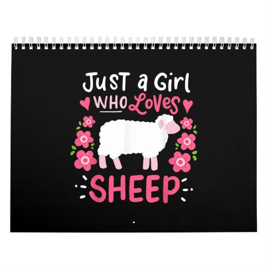 Pink Sheep | Nur ein Mädchen, das Schafspenden Lie Kalender (Titelbild)