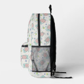 Pink Sheep with Flowers & Berries - Cute Pattern Bedruckter Rucksack (Rechts)