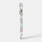 Pink Sheep with Flowers & Berries - Cute Pattern iPhone Hülle (Linke Seite)
