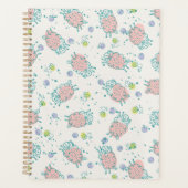 Pink Sheep with Flowers & Berries - Cute Pattern Planer (Vorderseite)