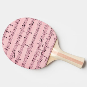 Pink Sheet Music Tischtennis Schläger