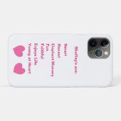 Pink Sheffey Akronym Case-Mate iPhone Hülle (Rückseite (Horizontal))