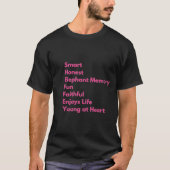 Pink Sheffey Akronym T-Shirt (Vorderseite)