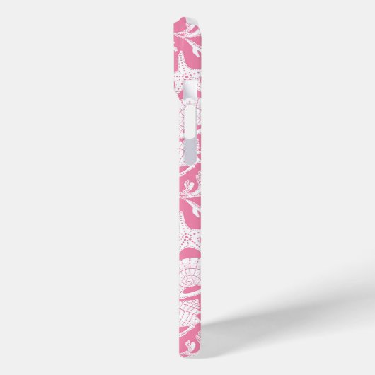 Pink Shells Personalized Case-Mate iPhone Hülle (Rückseite / Links)