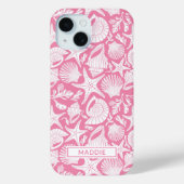 Pink Shells Personalized Case-Mate iPhone Hülle (Rückseite)