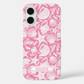 Pink Shells Personalized Case-Mate iPhone Hülle (Rückseite)