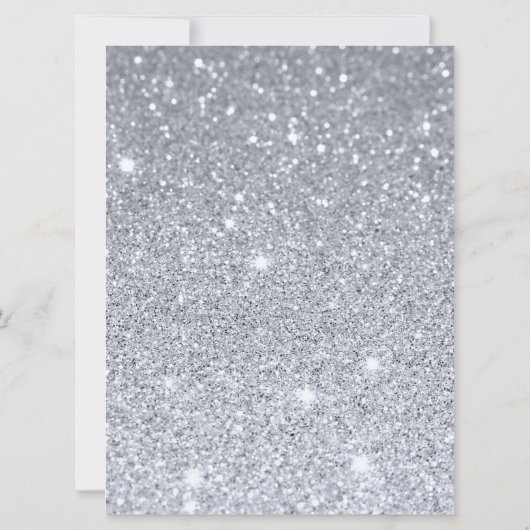 Pink Shimmer Bachelorette Checkliste Einladung (Rückseite)